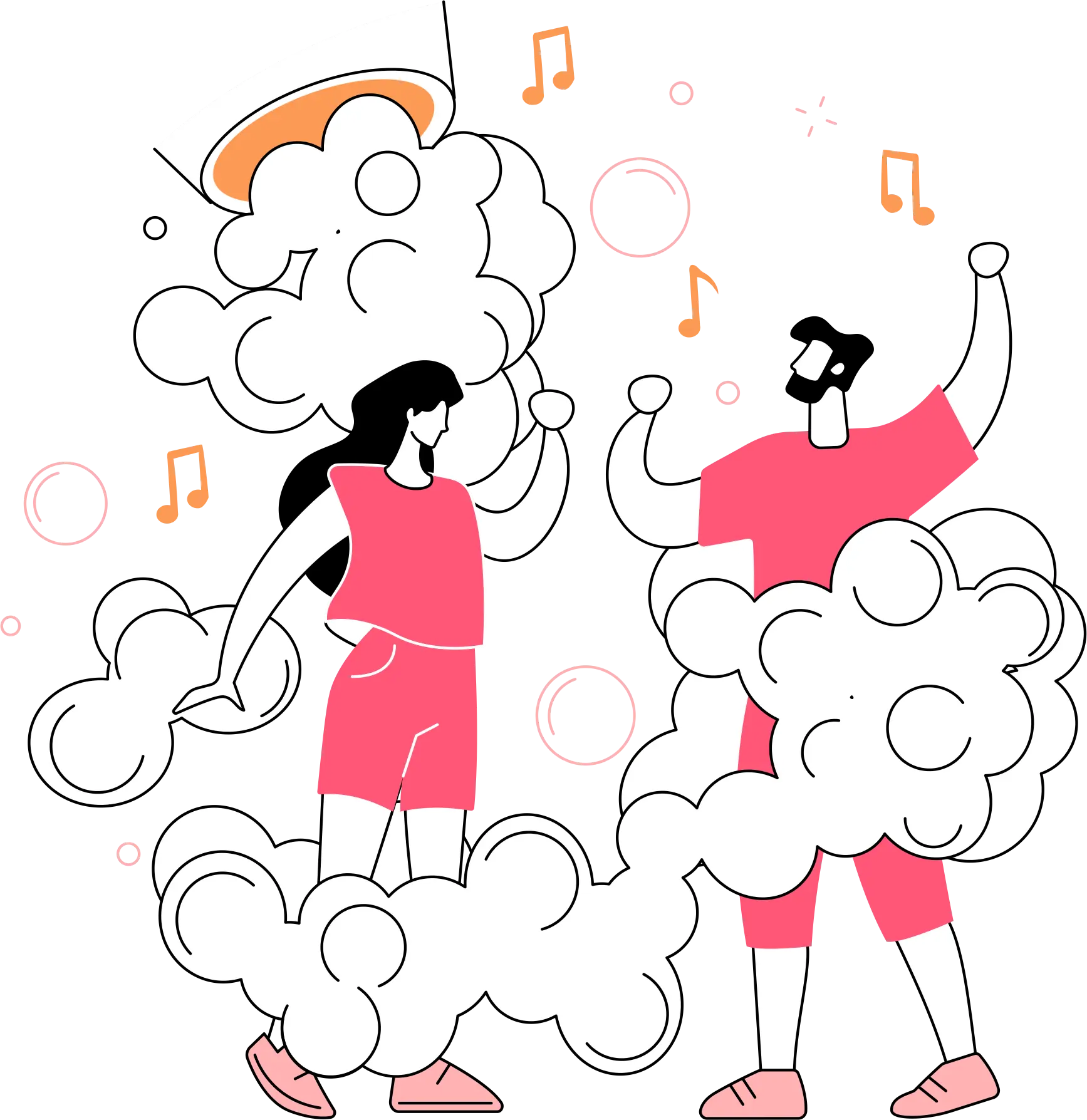 Team discussion illustration